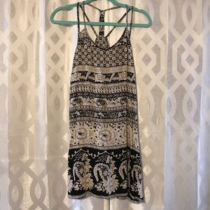 Black and White Razor Back Dress. Size M